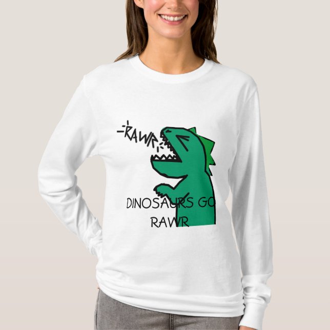 Camiseta Los DINOSAURIOS VAN manga de la sudadera con (Anverso)