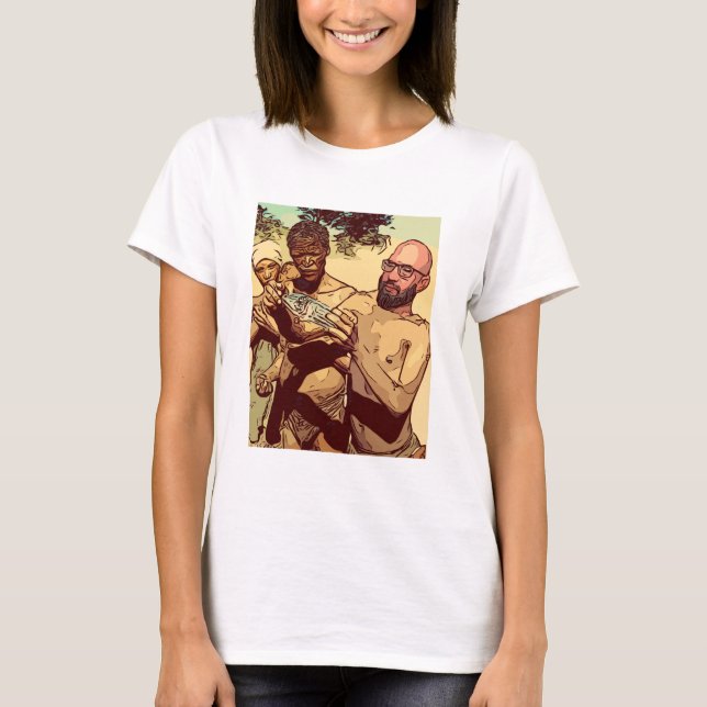 Camiseta Los dioses deben estar locos (Anverso)
