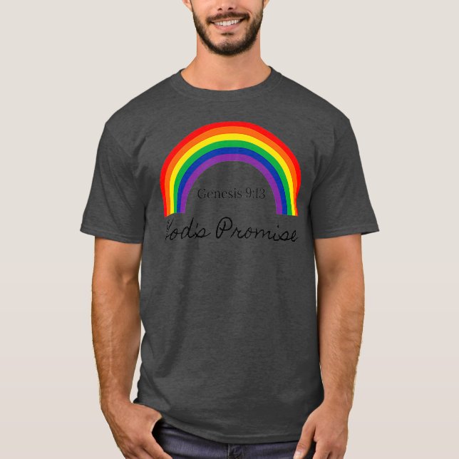 Camiseta Los dioses prometen génesis 913 del arcoiris crist (Anverso)