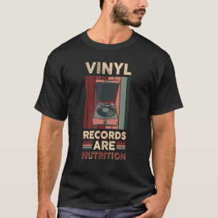 Camiseta Los discos de vinilo son nutrición