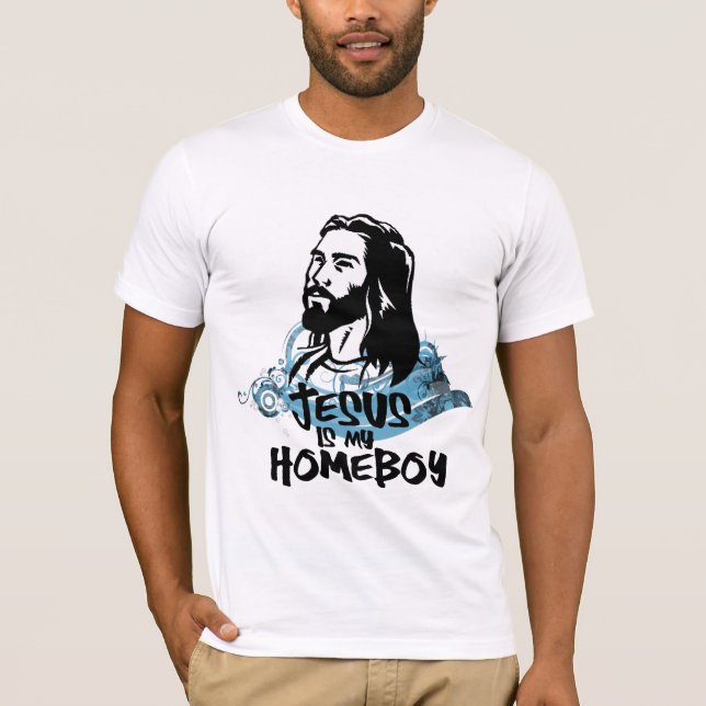Camiseta Los diseños Jesús de Riyah-Li son mi Homeboy (Anverso)