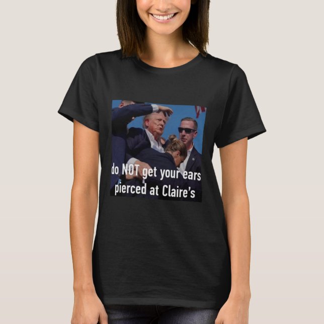 Camiseta Los disparos no te pierdan las orejas en Claire (Anverso)