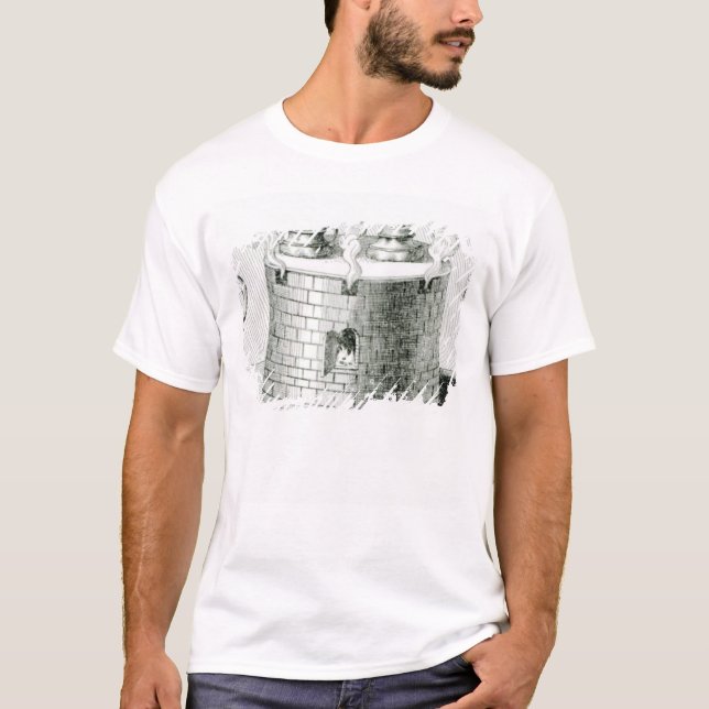 Camiseta Los dispositivos para guardar el agua y la comida (Anverso)