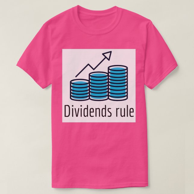 Camiseta Los dividendos son azules (Diseño del anverso)