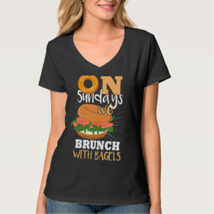 Camiseta Los domingos Brunch Con Bagels
