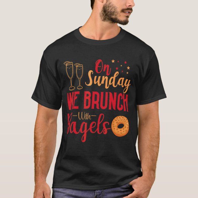 Camiseta Los Domingos Brunch Con El Brunch De Desayuno Bage (Anverso)