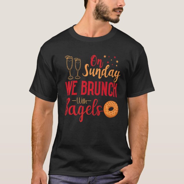 Camiseta Los Domingos Brunch Con El Brunch De Desayuno Bage (Anverso)