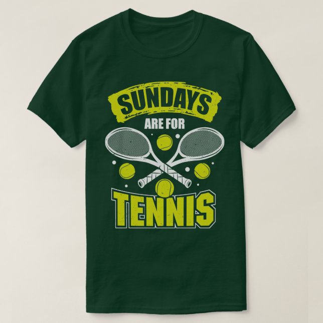 Camiseta Los Domingos Son Para El Tenis (Diseño del anverso)
