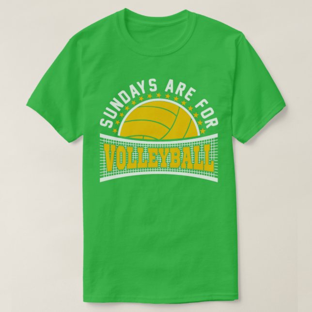 Camiseta Los domingos son para el voleibol (Diseño del anverso)
