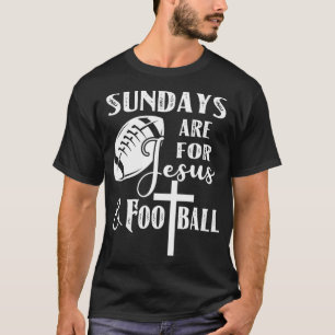 Camiseta Los Domingos Son Para Jesús Y Cristianos Divertido