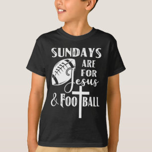 Camiseta Los Domingos Son Para Jesús Y Fútbol Divertido Cri