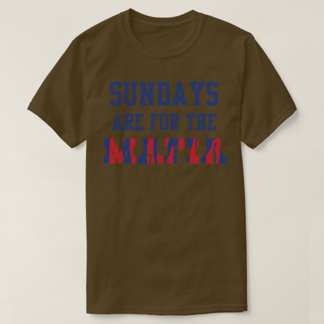 Camiseta Los domingos son para la mafia (Diseño del anverso)