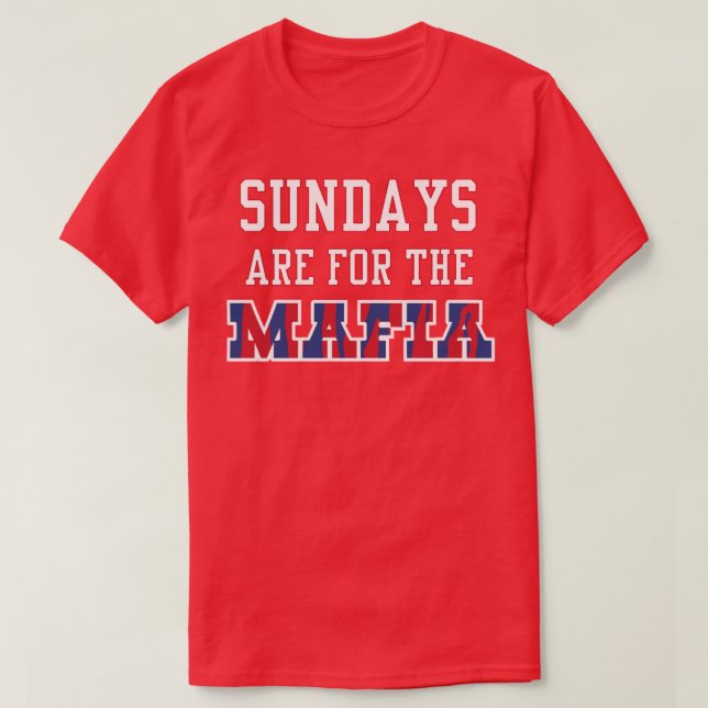 Camiseta Los domingos son para la Mafia 1 (Diseño del anverso)