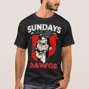 Camiseta Los Domingos Son Para Los Dawgs Vintage Cleveland 
