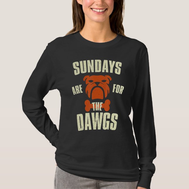 Camiseta Los Domingos Son Para Los Perros Cleveland Ohio (Anverso)