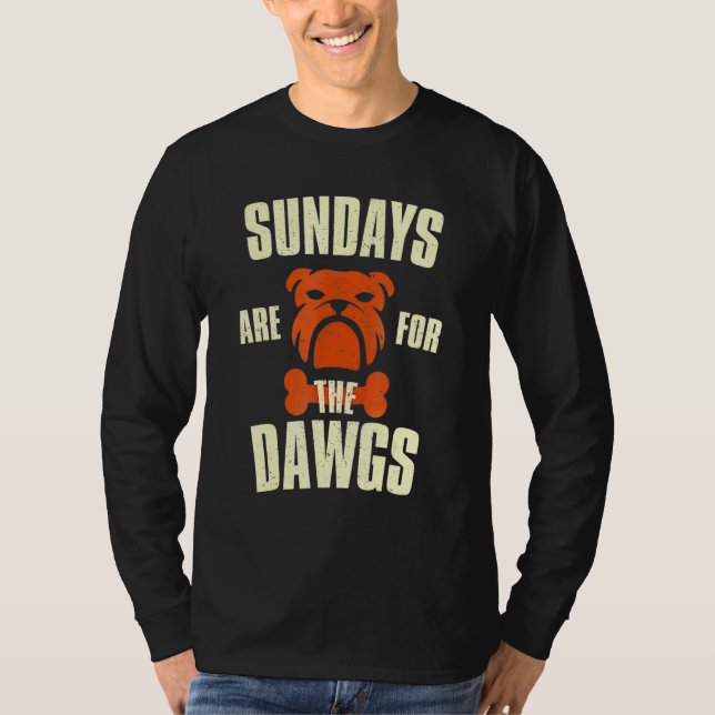 Camiseta Los Domingos Son Para Los Perros Cleveland Ohio (Anverso)