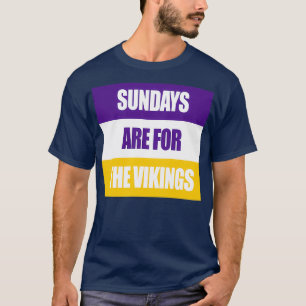 Camiseta Los Domingos Son Para Los Vikings 1