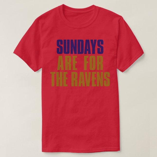 Camiseta Los domingos son para The Ravens (Diseño del anverso)