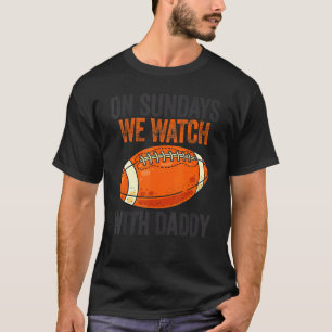 Camiseta Los domingos Vemos Con Papi Funny Footba Familiar