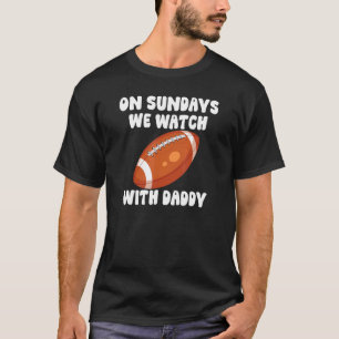 Camiseta Los Domingos Vemos Con Papi Futbol Familiar Niño