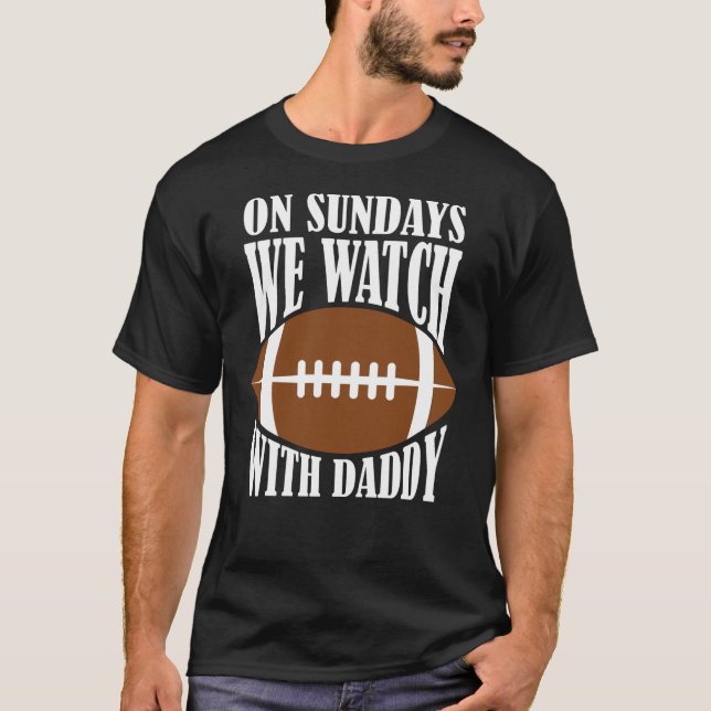 Camiseta Los Domingos Vemos Fútbol Con Papi (Anverso)