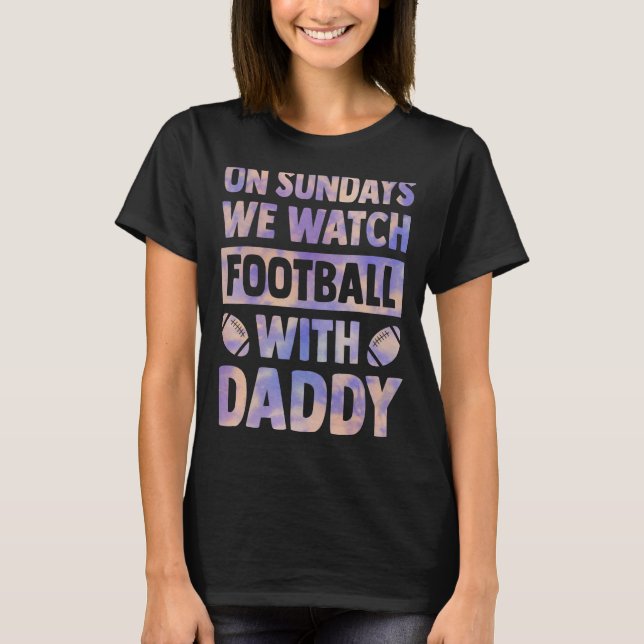 Camiseta los domingos vemos fútbol con papi más lejos da (Anverso)