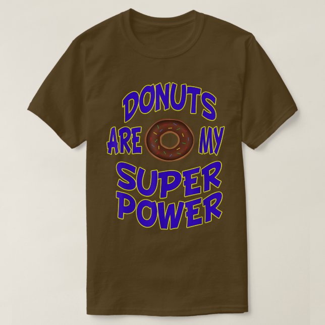 Camiseta Los donuts son mi postre de hormigón de doble pode (Diseño del anverso)