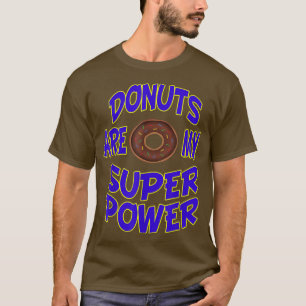 Camiseta Los donuts son mi postre de hormigón de doble pode