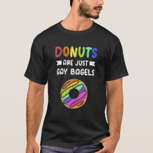 Camiseta Los Donuts Son Solo Gay Bagels Orgullo Gay Donut L