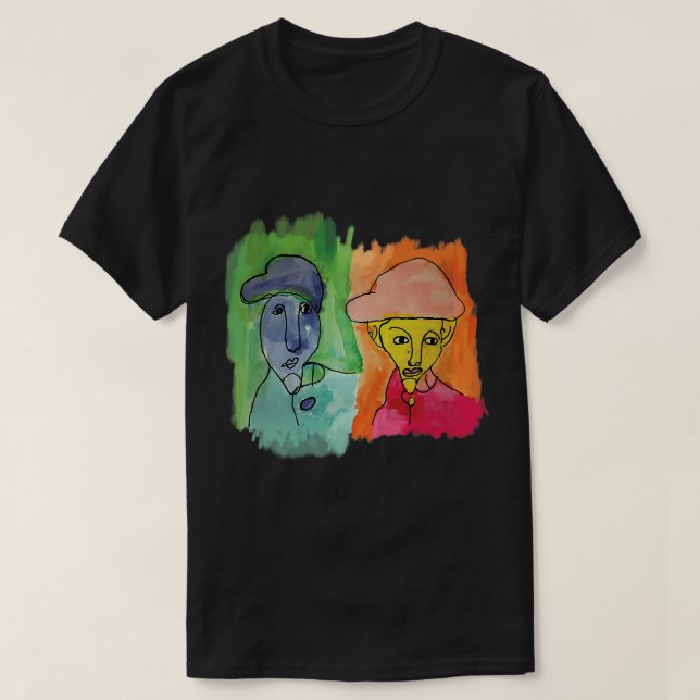 Camiseta Los Dos Hermanos Resumen El Pintor Del Surrealismo (Diseño del anverso)