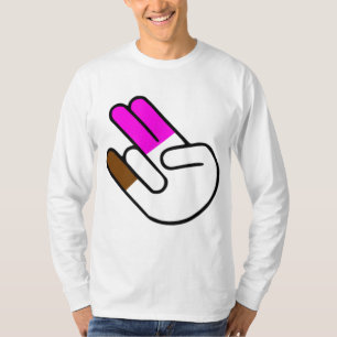 Camiseta Los dos impactantes en el rosado