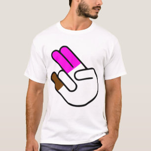 Camiseta Los dos impactantes en el rosado