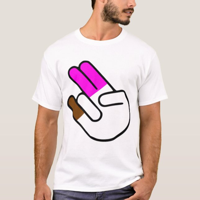 Camiseta Los dos impactantes en el rosado (Anverso)