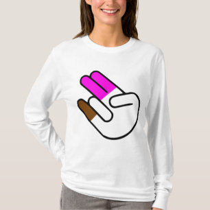 Camiseta Los dos impactantes en el rosado