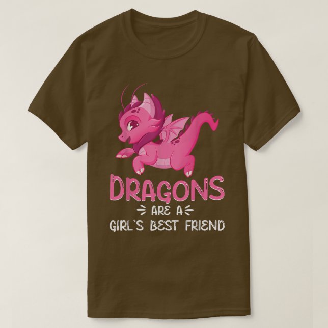 Camiseta Los Dragones Cutos Son Los Chicas Mejor Amigo Drag (Diseño del anverso)