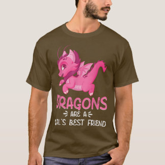 Camiseta Los Dragones Cutos Son Los Chicas Mejor Amigo Drag