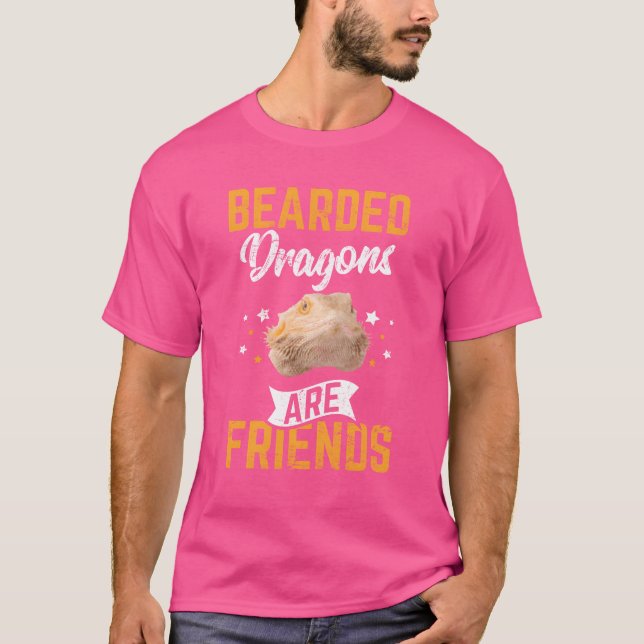 Camiseta Los Dragones De Cabeza Son Amigos Funny Bearded Dr (Anverso)