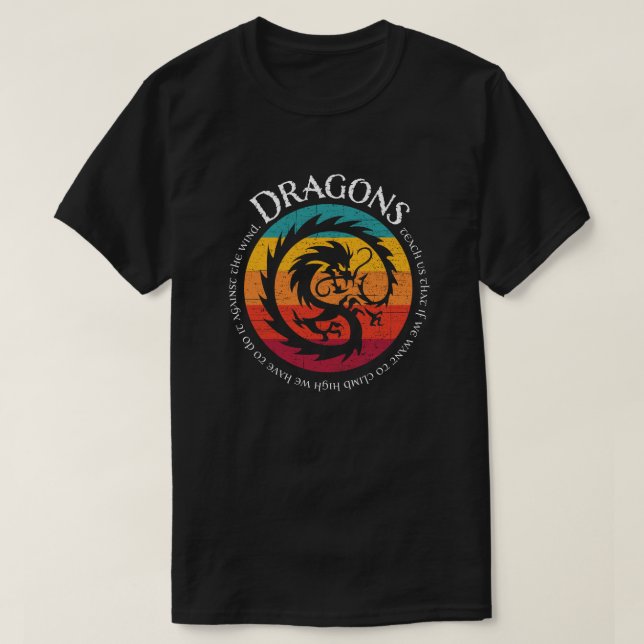 Camiseta Los dragones nos enseñan #1 (Diseño del anverso)
