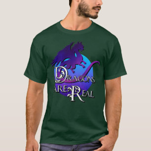 Camiseta Los dragones son azul real