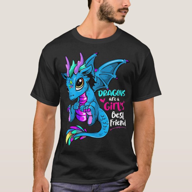 Camiseta Los dragones son los mejores Chicas para las mujer (Anverso)