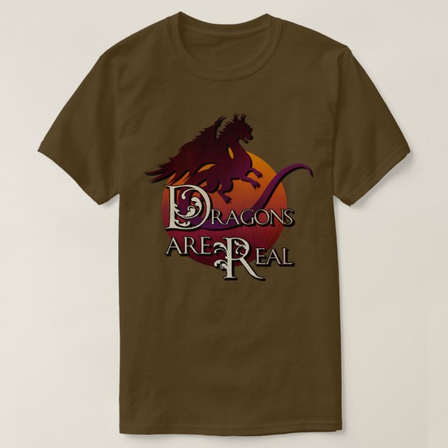 Camiseta Los dragones son reales (Diseño del anverso)