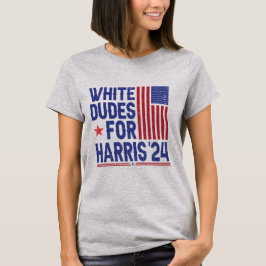 Camiseta Los dudes blancos para las elecciones de Kamala Ha