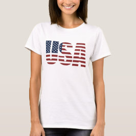 Camiseta Los E.E.U.U. América patriótica de las mujeres de