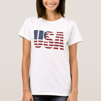 Camiseta Los E.E.U.U. América patriótica de las mujeres de