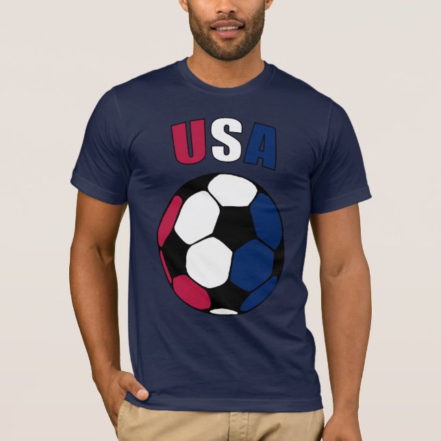 Camiseta Los E.E.U.U. Footy (oscuro) (Anverso)