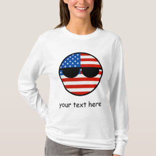 Camiseta Los E.E.U.U. Geeky que tienden divertidos