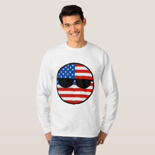 Camiseta Los E.E.U.U. Geeky que tienden divertidos