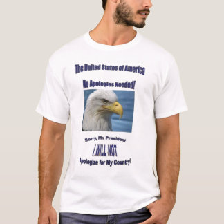 Camiseta Los E.E.U.U. ningunas disculpas