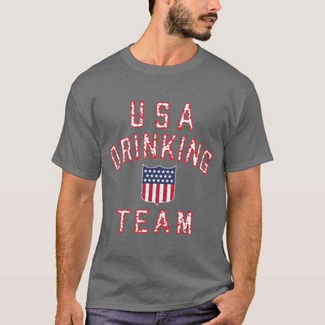 Camiseta Los E.E.U.U. que beben al equipo (Anverso)