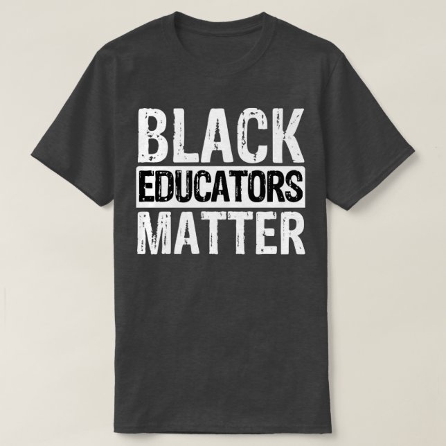 Camiseta Los educadores negros importan (Diseño del anverso)